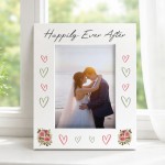 Gift On Wedding Day Happily Ever After 7x5 White Photo Frame