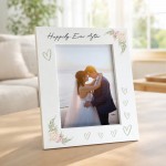Gift For Wedding Day Happily Ever After 7x5 White Photo Frame