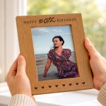 50th Birthday Gifts For Mum Nana Nanny Grandma Photo Frame 50th Birthday Gifts For Mum Nana Nanny Grandma Photo Frame
