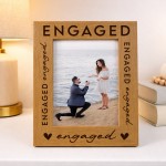 Engagement Gifts for Couple Wooden 7x5 Photo Frame Engagement Gifts for Couple Wooden 7x5 Photo Frame