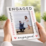 ENGAGED Photo Frame For Couple Engagement Gift Congratulations ENGAGED Photo Frame For Couple Engagement Gift Congratulations