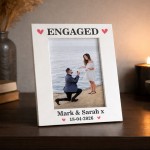 ENGAGED Photo Frame, Personalised Picture Frame For Couple ENGAGED Photo Frame, Personalised Picture Frame For Couple