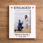 ENGAGED Photo Frame, Personalised Picture Frame For Couple ENGAGED Photo Frame, Personalised Picture Frame For Couple