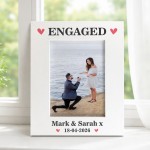 ENGAGED Photo Frame, Personalised Picture Frame For Couple ENGAGED Photo Frame, Personalised Picture Frame For Couple