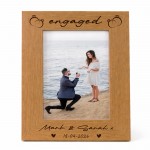 Personalised Engagement Gift For Couple ENGAGED Photo Frame Personalised Engagement Gift For Couple ENGAGED Photo Frame