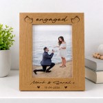 Personalised Engagement Gift For Couple ENGAGED Photo Frame Personalised Engagement Gift For Couple ENGAGED Photo Frame