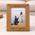 Personalised Engagement Gift For Couple ENGAGED Photo Frame Personalised Engagement Gift For Couple ENGAGED Photo Frame