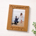 Personalised Engagement Gift For Couple ENGAGED Photo Frame Personalised Engagement Gift For Couple ENGAGED Photo Frame