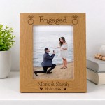 Personalised Wooden Photo Frame 7x5 Engagement Gifts for Couple Personalised Wooden Photo Frame 7x5 Engagement Gifts for Couple