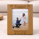 Personalised Wooden Photo Frame 7x5 Engagement Gifts for Couple Personalised Wooden Photo Frame 7x5 Engagement Gifts for Couple