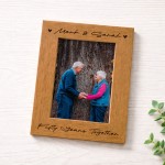 50th Wedding Anniversary For Wife Couple Gift Photo Frame