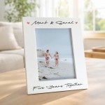 Personalised 5th Anniversary Gift Couple Photo Frame Personalised 5th Anniversary Gift Couple Photo Frame