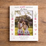 Nan Photo Frame Nan Gifts Personalised Frame 50th 60th Birthday