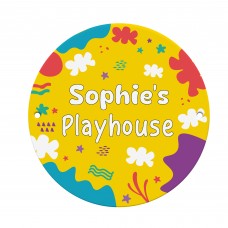 Personalised Kids Playhouse Sign Colourful Garden Playhouse