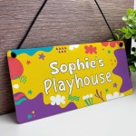 Personalised Playhouse Sign For Garden Playroom Kids Playhouse