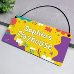 Personalised Playhouse Sign For Garden Playroom Kids Playhouse