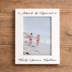 Personalised 30th Anniversary Gift Couple Photo Frame Personalised 30th Anniversary Gift Couple Photo Frame