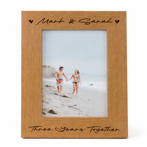 Gift For 3rd Anniversary For Husband Wife Boyfriend Frame