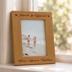 Gift For 3rd Anniversary For Husband Wife Boyfriend Frame