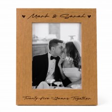 25th Wedding Anniversary For Wife Couple Gift Photo Frame