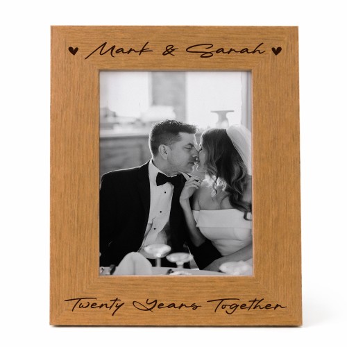 20th Wedding Anniversary For Wife Couple Gift Photo Frame