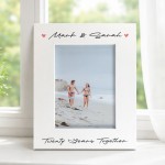 Personalised 20th Anniversary Gift Couple Photo Frame