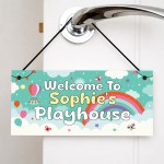 Personalised Playhouse Sign with Name Kids Playhouse Decor