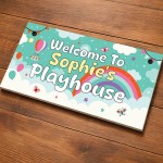 Personalised Playhouse Sign with Name Kids Playhouse Decor