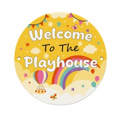 Welcome To The Playhouse Sign Kids Playhouse Decor Outdoor Sign
