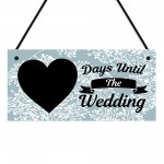 Days Until Wedding Countdown Plaque Enagagement Gifts For Bride