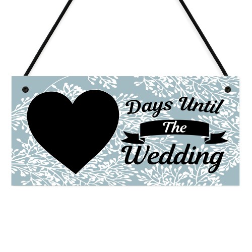 Days Until Wedding Countdown Plaque Enagagement Gifts For Bride