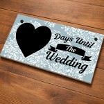 Days Until Wedding Countdown Plaque Enagagement Gifts For Bride