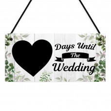 Wedding Countdown Sign Days Until The Wedding Plaque Engagement 