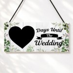 Wedding Countdown Sign Days Until The Wedding Plaque Engagement 