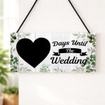 Wedding Countdown Sign Days Until The Wedding Plaque Engagement 
