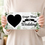 Wedding Countdown Sign Days Until The Wedding Plaque Engagement 
