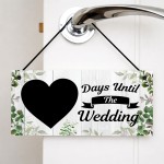 Wedding Countdown Sign Days Until The Wedding Plaque Engagement 