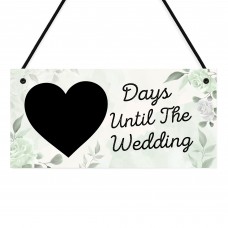 Days Until The Wedding Countdown Plaque Engagement Gift
