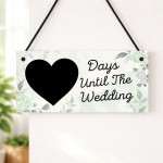 Days Until The Wedding Countdown Plaque Engagement Gift Days Until The Wedding Countdown Plaque Engagement Gift