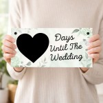 Days Until The Wedding Countdown Plaque Engagement Gift Days Until The Wedding Countdown Plaque Engagement Gift