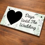 Days Until The Wedding Countdown Plaque Engagement Gift Days Until The Wedding Countdown Plaque Engagement Gift