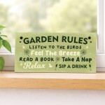Funny Garden Sign With Garden Rules Welcome Sign Garden Plaque