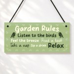 Garden Rules Sign Welcome Sign Garden Plaque For Outside