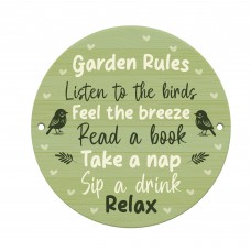 Beautiful Garden Rules Sign Garden Shed Yard Signs