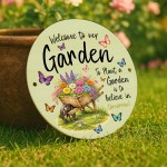 Welcome To My Garden Plaque For Outside Acrylic Garden Signs Welcome To My Garden Plaque For Outside Acrylic Garden Signs