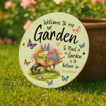 Welcome To My Garden Plaque For Outside Acrylic Garden Signs Welcome To My Garden Plaque For Outside Acrylic Garden Signs