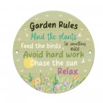 Funny Garden Rules Sign Garden Shed Yard Signs Friendship Plaque