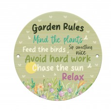 Funny Garden Rules Sign Garden Shed Yard Signs Friendship Plaque