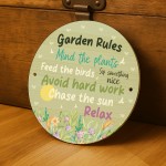 Funny Garden Rules Sign Garden Shed Yard Signs Friendship Plaque