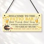 Garden Sign For Outside Patio Bar Signs Welcome Plaque